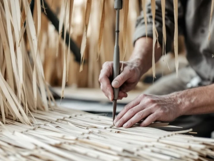 Toquilla weave detail
