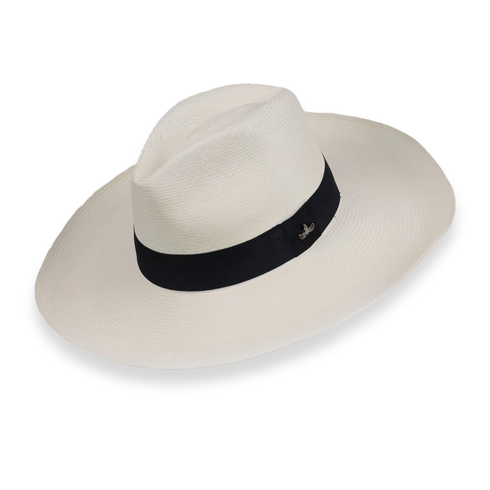 Saint-Tropez Large Brim Black Tie